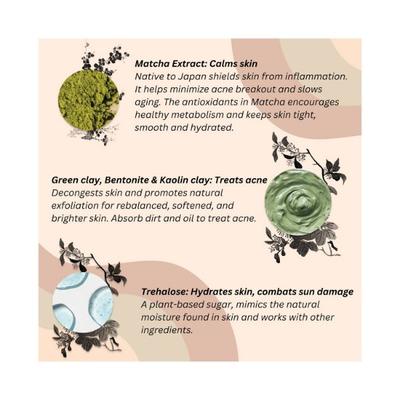 Clayco Purifying Matcha Clay Mask 50 ml - Face Packs