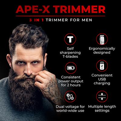 Beardo Ape X 3-in-1 Trimmer for Men - Trimmers