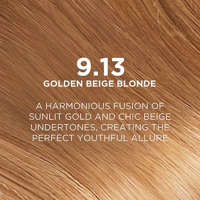 L'Oreal Paris Excellence Fashion Hair Color with Color Boost, 9.13 Golden Blonde 172 ml - Crème