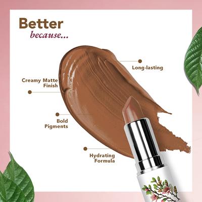 Organic Harvest Moisture Matte Lipstick - Brown Sugar 4 gm - Lipsticks