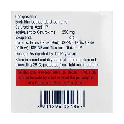 Ceroxim 250mg Tablet 10'S - Bacterial Infections-Cep