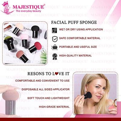 Majestique Makeup Mushroom Beauty Blender Sponge Dry Or Wet FC82 1's - Sponges & Applicators