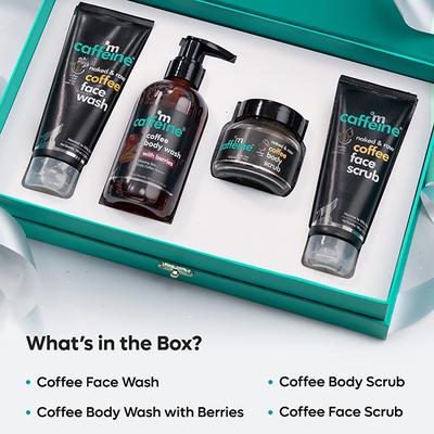 Mcaffeine Coffee Shower Temptations Gift Kit 455 gm - Scrubs & Exfoliants