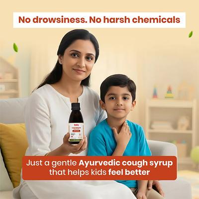 BabyOrgano Kanthprash Ayurvedic Cough Syrup for Kids (2+ Years) 150 ml - Baby And Infant Supplements
