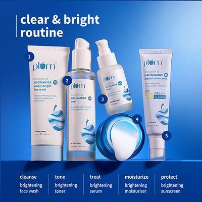 Plum 3% Niacinamide Toner with Rice Water Clarity Boost Fragrance Free 150ml - Toners