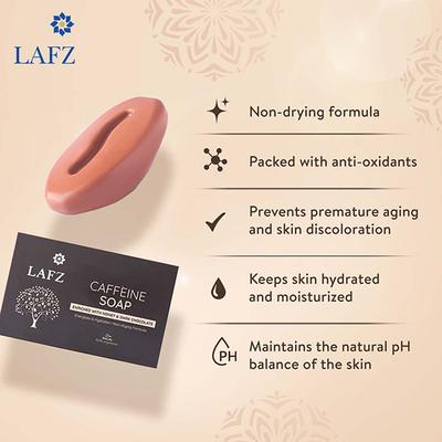 Lafz Caffeine Soap 100 gm - Soaps