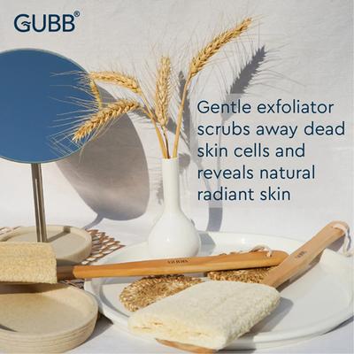 GUBB Natural Loofah Brush With Detachable Handle 120 gm - Scrubs & Exfoliants