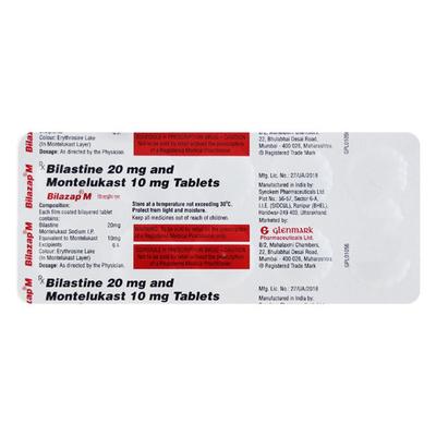 BILAZAP M Tablet 10's - Allergies-Ant