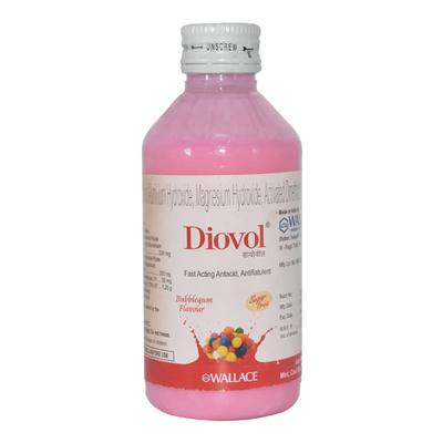 Diovol Sugar Free BUBBLEGUM FLAVOUR Suspension 170ml - Ulcer/Reflux/Flatulence-Aaa