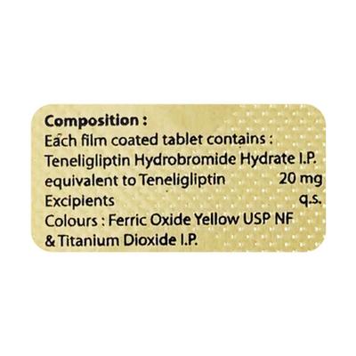 TENERIGHT 20mg Tablet 10's - Diabetes-Ant