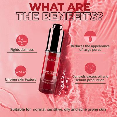 Colorbar 10% Lactic Acid + 1% Hyaluronic Acid Gentle Exfoliating & Skin Balancing Serum 30ml - Face Serum