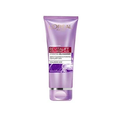 L'Oreal Paris Revitalift Hyaluronic Acid Hydrating Gel-Cleanser, Gently Cleanses & Hydrates For Plumpy Skin 100 ml - Face Washes