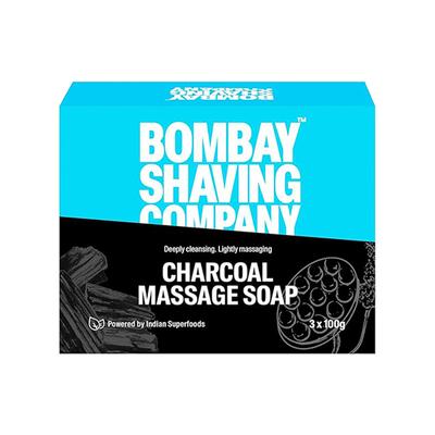 Bombay Shaving Company Charcoal Massage Soap 100gm 3's - Soaps