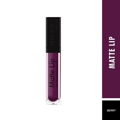 Swiss Beauty Ultra Smooth Matte Liquid Lipstick - (Berry) 6 ml - Liquid Lipsticks