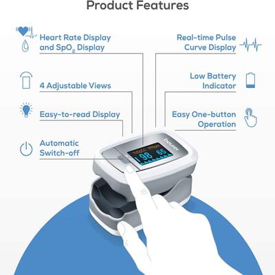 Beurer Pulse Oximeter (PO 20) - Thermometer & Oximeter