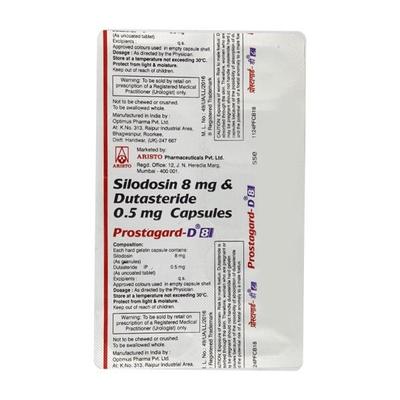 Prostagard D 8mg Capsule 10'S - Bladder And Prostate Disorders-Dru