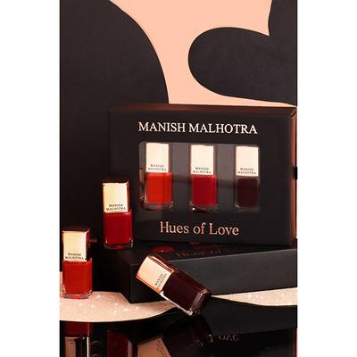 Manish Malhotra Beauty By MyGlamm Gel Finish Nail Lacquers KIT-Hues of Love-Sienna Crush,Mysterious Muse,Sangria Surprise-4.6gm - Nail Polish