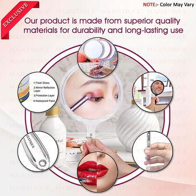 Majestique Dual Side Large Handheld Mirror, 1X/10X Magnifying Mirror - Multicolor 1's - Mirror