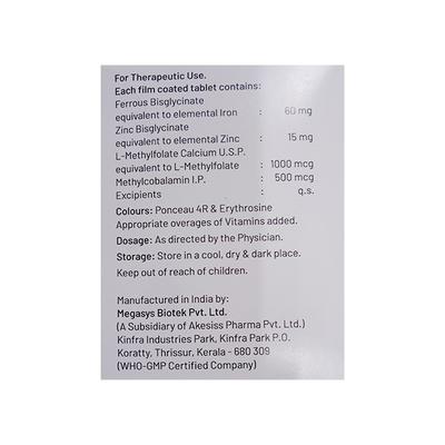 BISGLYCIN Tablet 10's - Iron Supplement/Anaemia-Vma