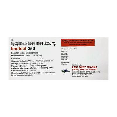 Imofetil 250mg Tablet 10'S - Auto Immune Disease-Imm