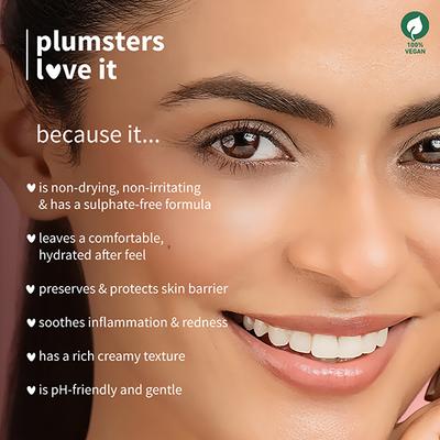 Plum Oat & 1% Ceramide Barrier Care Face Wash Hydrates & Nourishes Skin Non-drying 100 ml - Face Wash & Cleansers