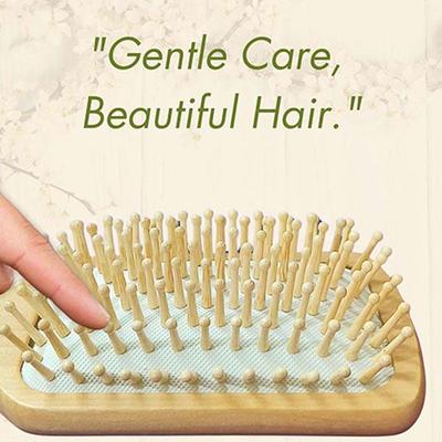 Allure Bamboo Paddle Hair White brush 1's - Hair Brushes
