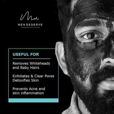 Men Deserve Activated Charcoal Peel Off Mask 115 ml - Masks & Peels