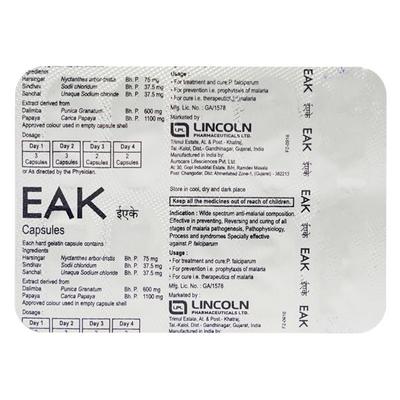 Eak Capsule 10's - Ayurvedic Medicine-AYU