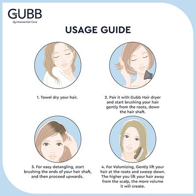 GUBB Vent Hair Brush With Pin - Elite 1's - Hair Brushes