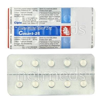 Cosart 25mg Tablet 10'S - Hypertension-Ang