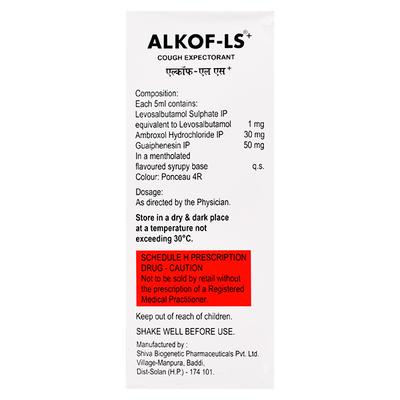 ALKOF LS + Cough Syrup 100ml - Cough And Cold-Cou