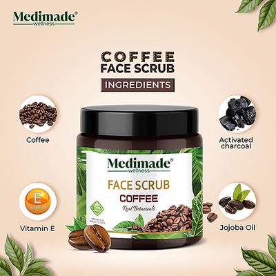 Medimade Coffee Face Scrub 100 gm - Face Scrubs