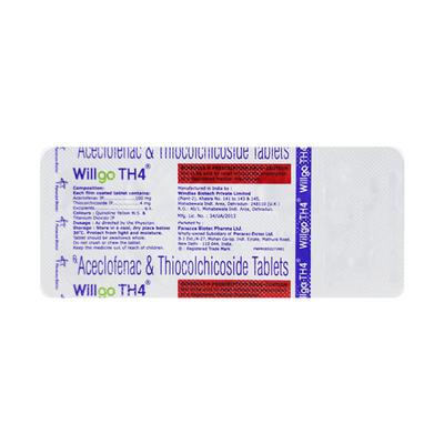 Willgo TH 4mg Tablet 10'S - Pain relief-Nsa