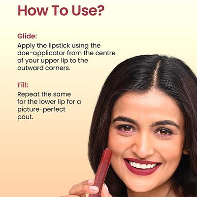 Swiss Beauty Mudpie Lipstick-Burnt Berry 3 gm - Lipsticks