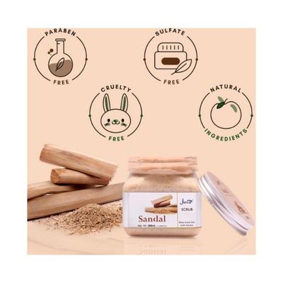 Jeva Sandal Ubtan Scrub With Haldi Chandan 380 ml - Scrubs & Exfoliants