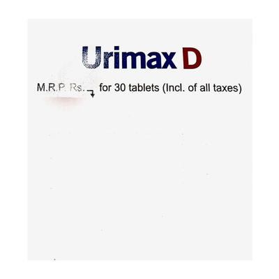 URIMAX D Tablet 30's - Bladder And Prostate Disorders-Dru