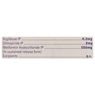 GLIMY MV 2 Tablet 10's - Diabetes-Ant
