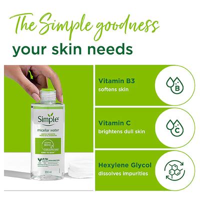 Simple KTS Micellar Water 100 ml - Make Up Removers