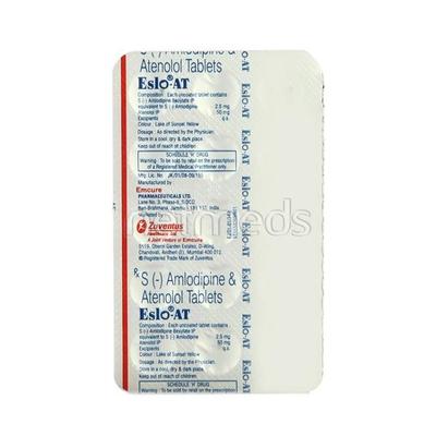 Eslo AT 2.5mg Tablet 15'S - Hypertension-Cal