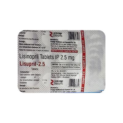 LISUPRIL 2.5 Tablet 15's - Hypertension-ACE
