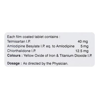 Telmed Act 40mg Tablet 10'S - Hypertension-Ana