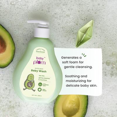 Baby Plum Avocado Baby Wash 200 ml - Baby Body Wash