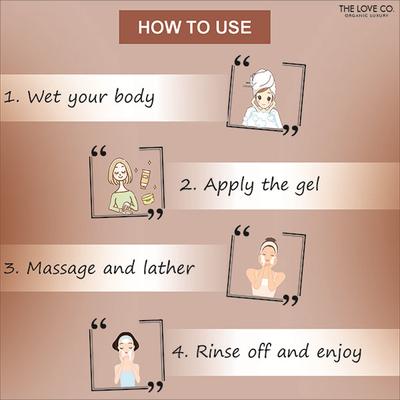 The Love Co. Mesmerising Bath & Shower Gel - Oudh Accord 300 ml - Shower Gels & Body Wash