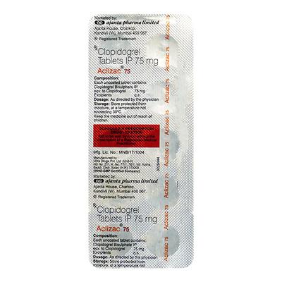 ACLIZAC 75mg Tablet 10's - High Cholesterol-Dys