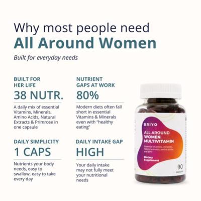 Briyo All Around Women's Multivitamin Softgel 90s - Multi-Vitamins