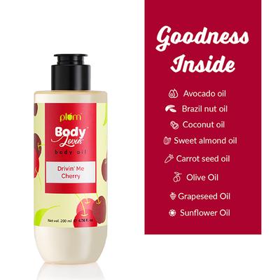 Plum BodyLovin Drivin Me Cherry Body Oil 200 ml - Creams/Oils/Lotions