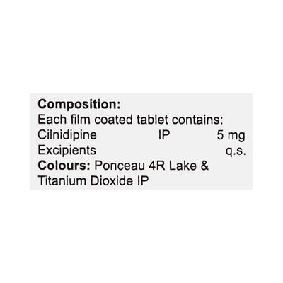 CILNIFORD 5 Tablet 10's - Hypertension-Cal
