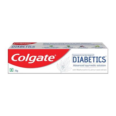Colgate-Palmolive, Colgate Toothpaste for Diabetics, Advanced Ayurvedic Solution 70 gm - Toothpaste