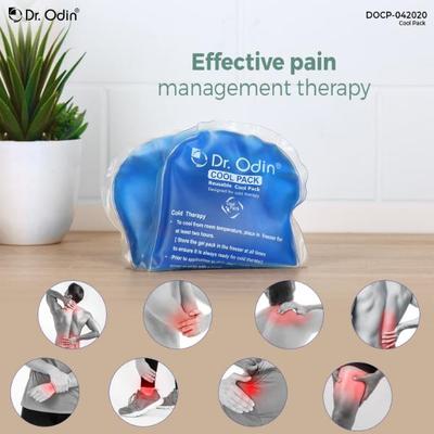 Dr. Odin Reusable Oval Cold Pack for Pain Relief with Washable Cotton Cover and Adjustable 1's - Hot Pack/Ice Bag