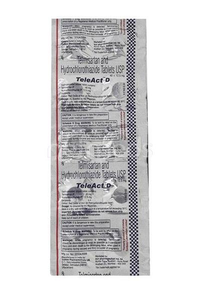 Teleact D 40mg Tablet 10'S - Hypertension-Ang